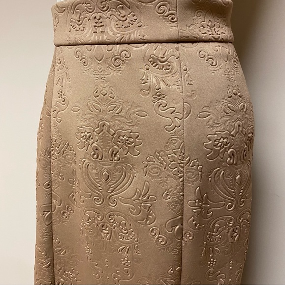 Vintage Embossed Neoprene Asymmetrical Skirt - Picture 5 of 6